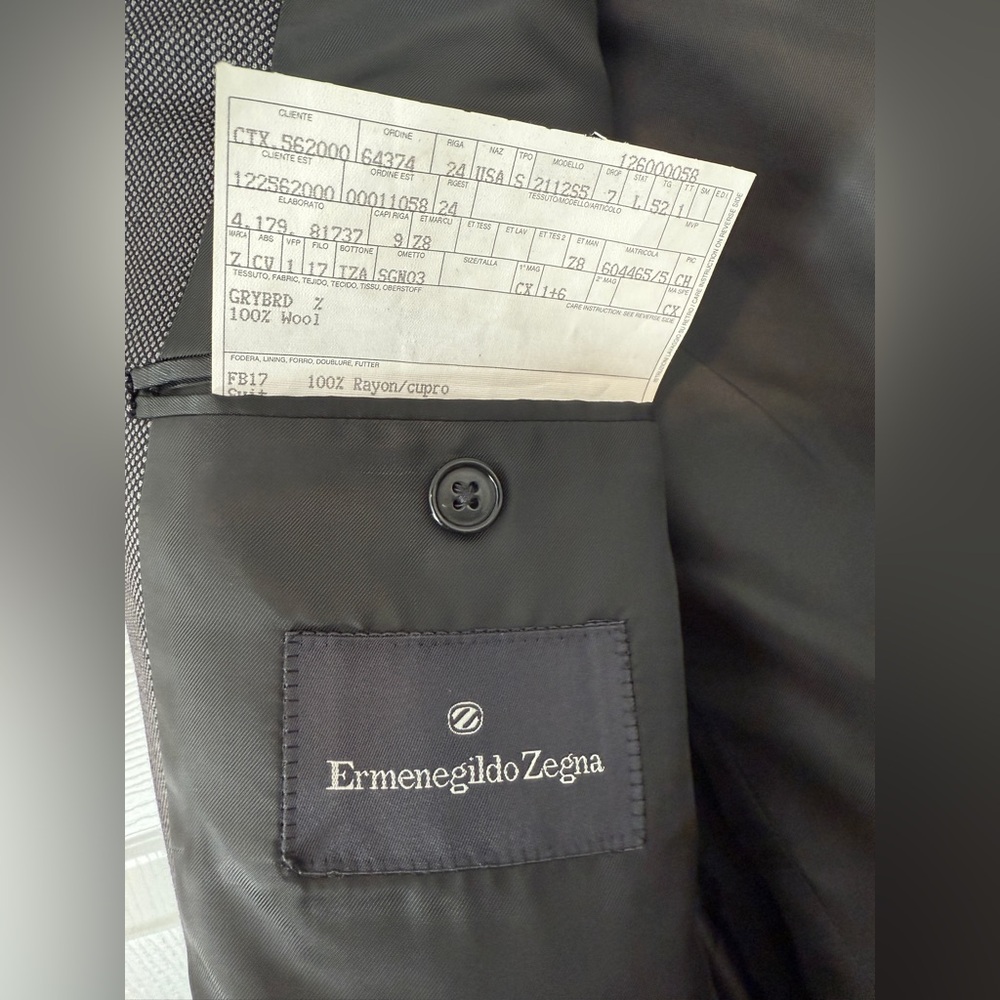 Ermenegildo Zegna Charcoal Blazer - Picture 5 of 10